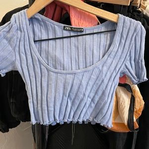 Zara matching set. Crop top and midi skirt.